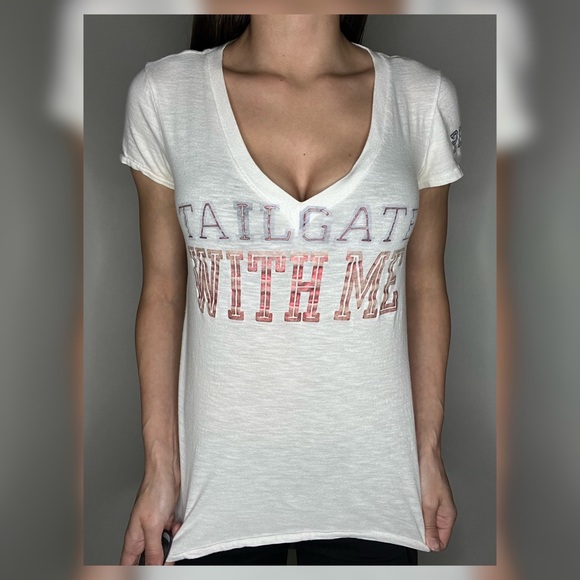 Victoria's Secret Tops - NFL Victoria’s Secret New England Patriots V-Neck T-Shirt Size XS